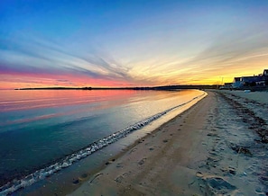 Vlak bij het strand