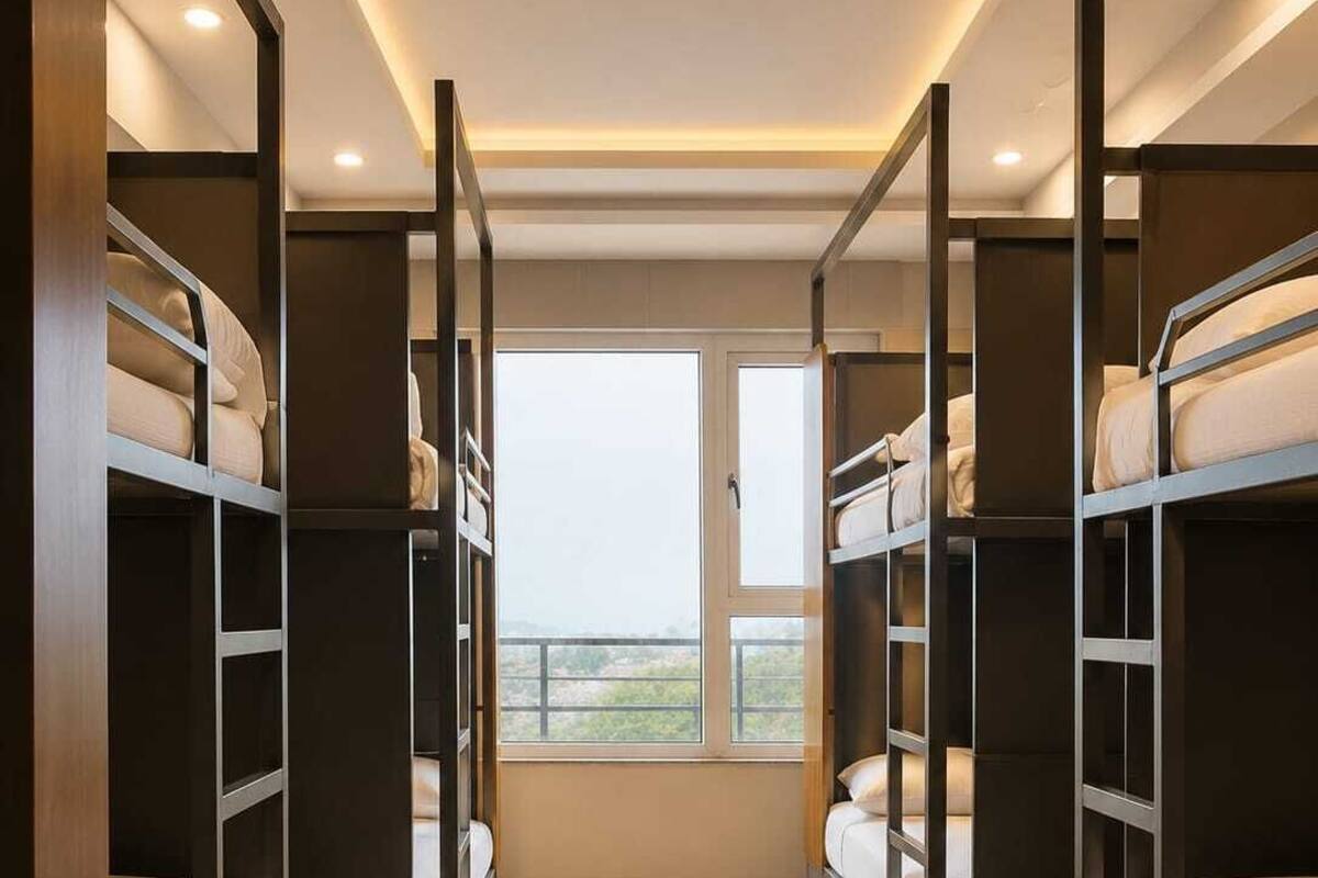 Habitación con 1 cama matrimonial o 2 individuales, balcón, vista al jardín | Wifi gratis