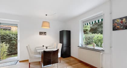 Apartment “Blauer Blick” with Private Terrace in Fenced Garden