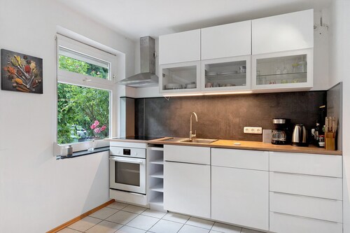 Apartment “Blauer Blick” with Private Terrace in Fenced Garden