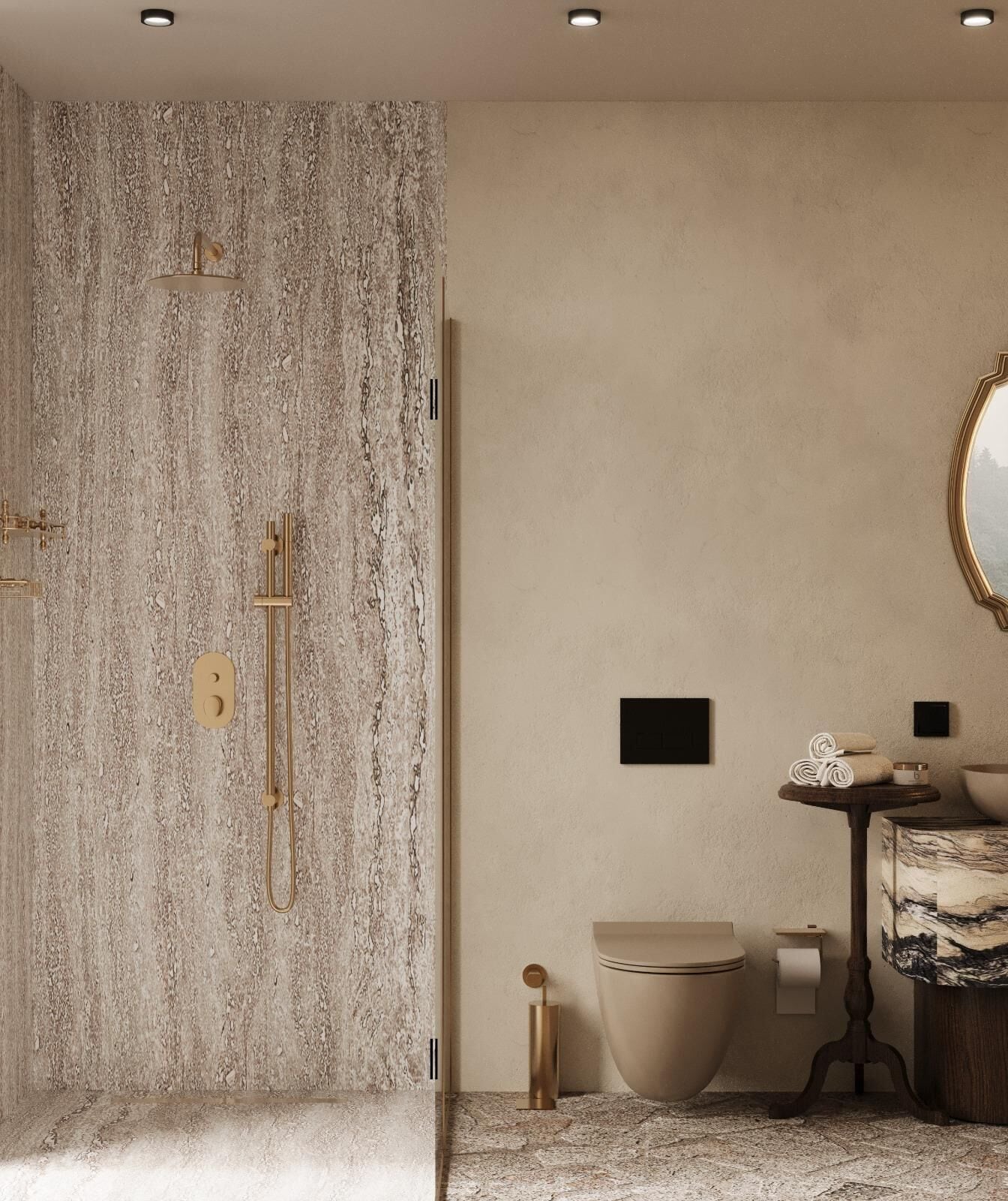 Design Room, Patio, Garden View | Bathroom | Free toiletries, hair dryer, towels, soap