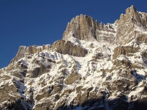 A rugged mountain peak with snow-covered slopes and sharp rocky outcrops. - Gochty 12M # 4-bed apartment, Bad, WC 4-Bettwohnung, Bad, WC by Interhome (Leukerbad)