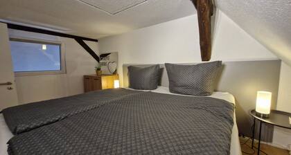 Appartement "Burgblick" (dernier étage gauche) avec vue sur le château et Wi-Fi gratuit