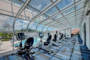 Fitness facility - Furnished cozy 2-bedroom/2-bathroom condo 
in the resort-style gated community. (Boynton Beach)