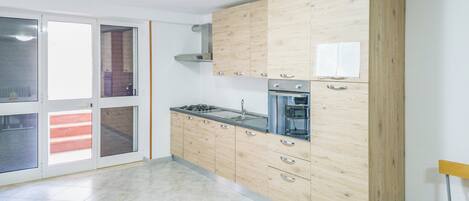 Apartment, Patio, Pool View | Private kitchen
