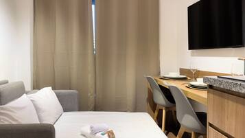 Apartment | Blackout drapes, iron/ironing board, WiFi (free)