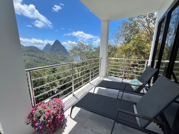 Property grounds - Wake up to views of the Pitons, ocean & Soufriere from this  hillside villa. (Soufriere)