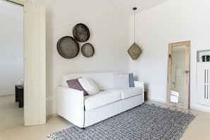 Deluxe Suite, Sea View (Spa) | Living area - Materia Ostuni (Ostuni)