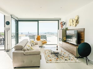 Living area - Luxurious villa with ocean views near Benidorm for 6 to 8 people (Finestrat)