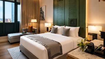 Deluxe Double or Twin Room, Multiple Beds, Non Smoking, City View | In-room safe, desk, laptop workspace, blackout drapes