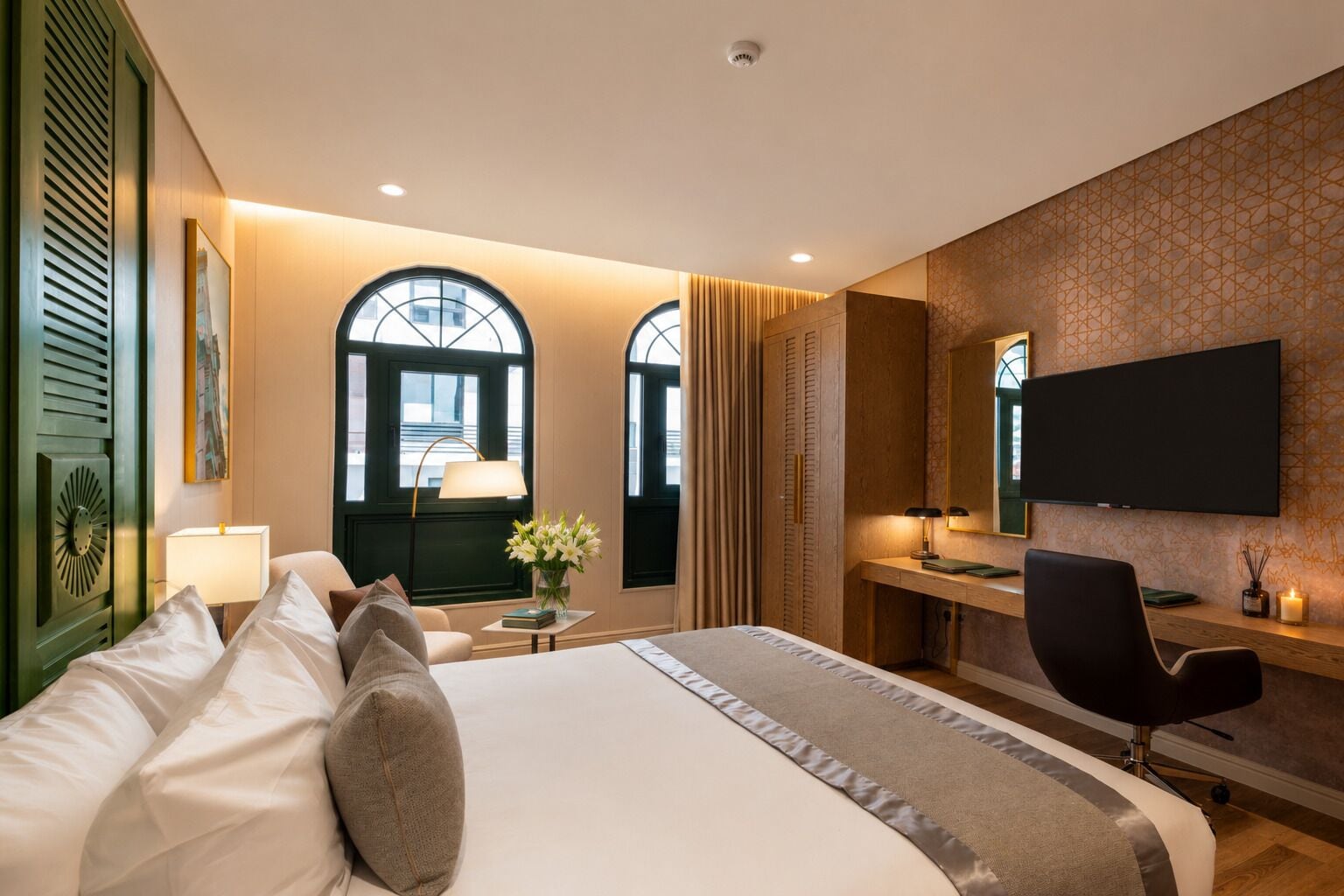 Deluxe Double Room, Mobility Accessible, City View | In-room safe, desk, laptop workspace, blackout curtains