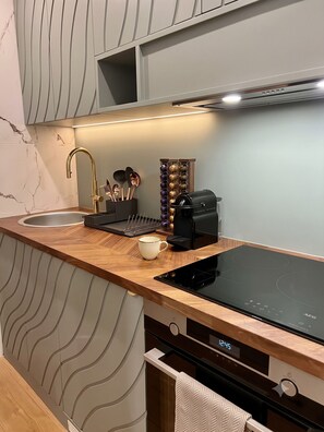 Fridge, microwave, oven, stovetop - Celine 10 (Paris)