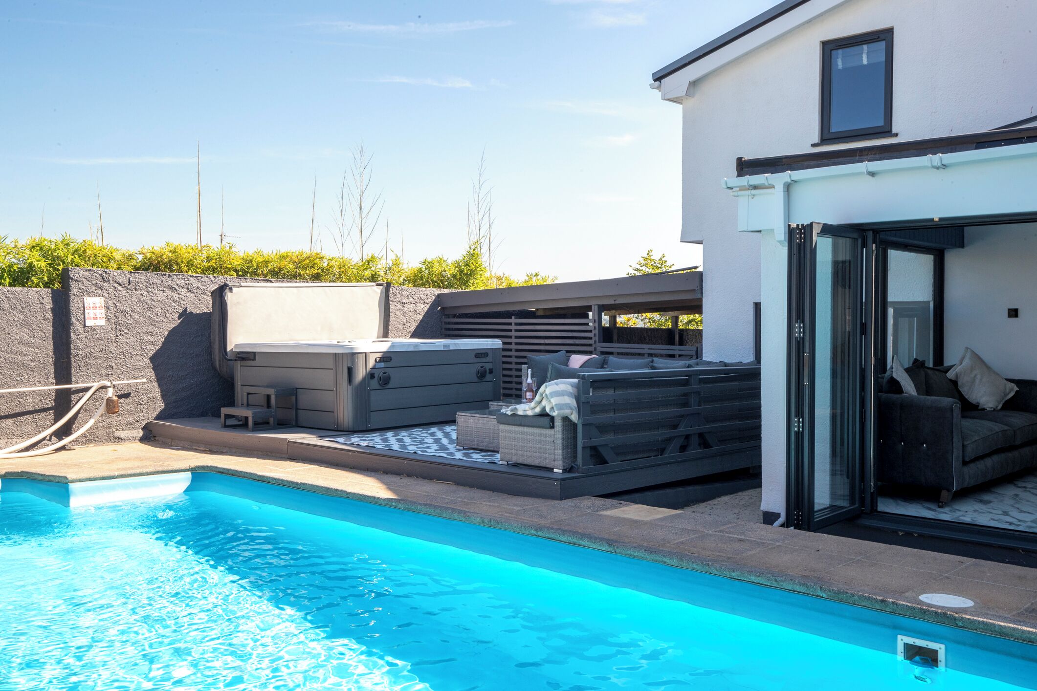 A heated pool
