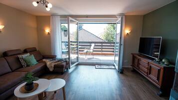 Appartement, balcon, vue jardin | Coin séjour