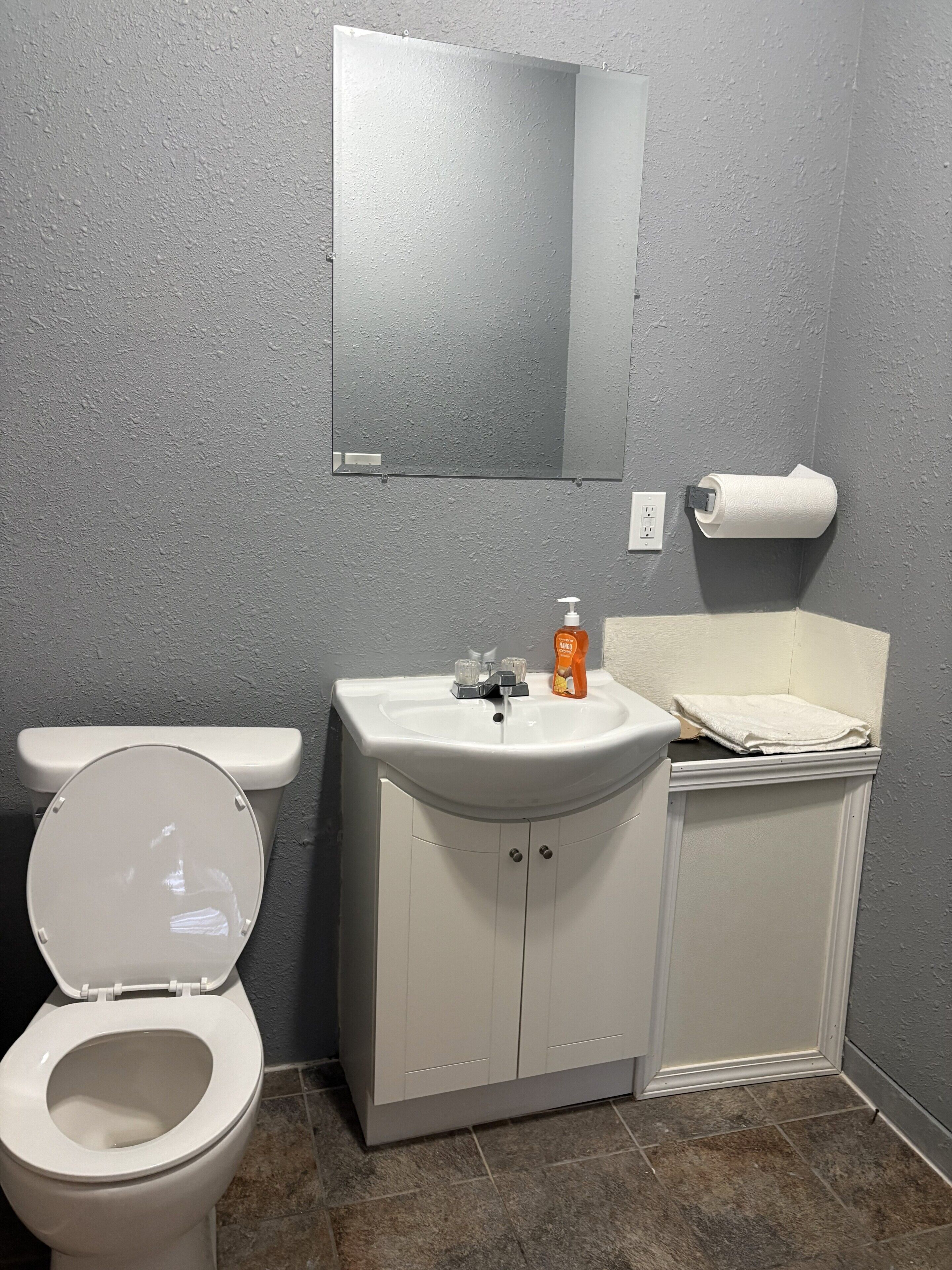 Toallas, jabón, papel de baño 