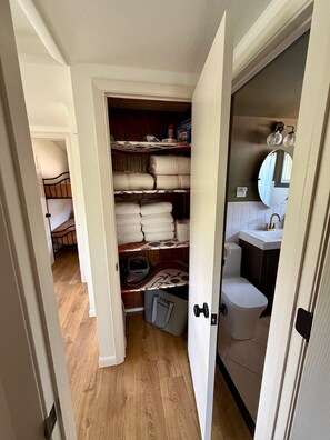 Shower, hair dryer, towels, soap - The Dodecagon @ Woodcock Creek Lake, The Dam DoDo (Saegertown)