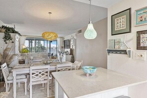 Dining - Two Bedroom Condo with Oceanfront Balcony and Water Views (Highland Beach)