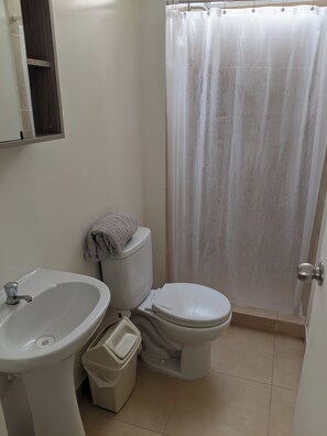 Towels, soap, toilet paper