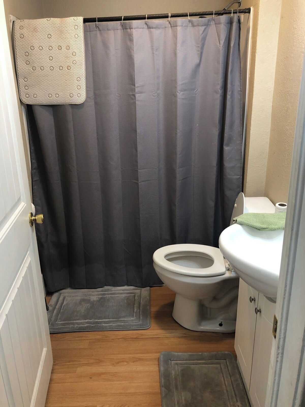 Hair dryer, towels