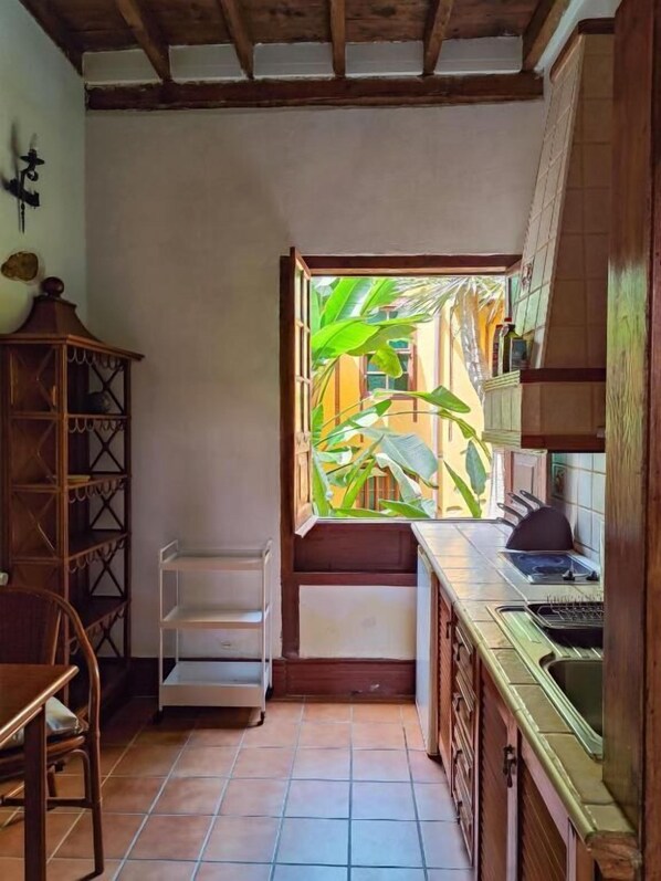 Apartment, Private Bathroom, Courtyard View | Private kitchen