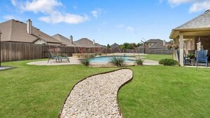 Property grounds - 5-BD/3-BA Spacious Getaway | Pool, Golf Sim & More (Burleson)