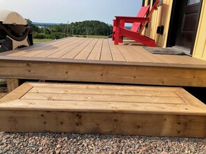 Outdoor dining - Beaches, bay views, wildlife & peace in new 1-bed on Nova Scotia's North Shore (Upper Malagash)