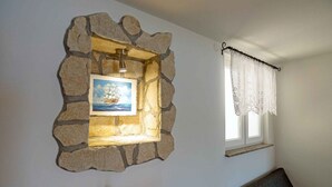 Interior - Classic One Bedroom Apartment with Sea View and Terrace (Rab)