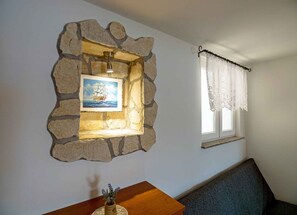 Interior - Classic One Bedroom Apartment with Sea View and Terrace (Rab)