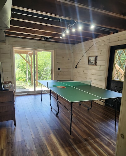 Pentwater River House Frontage Overlooking Several Hundred Acres of Forest.