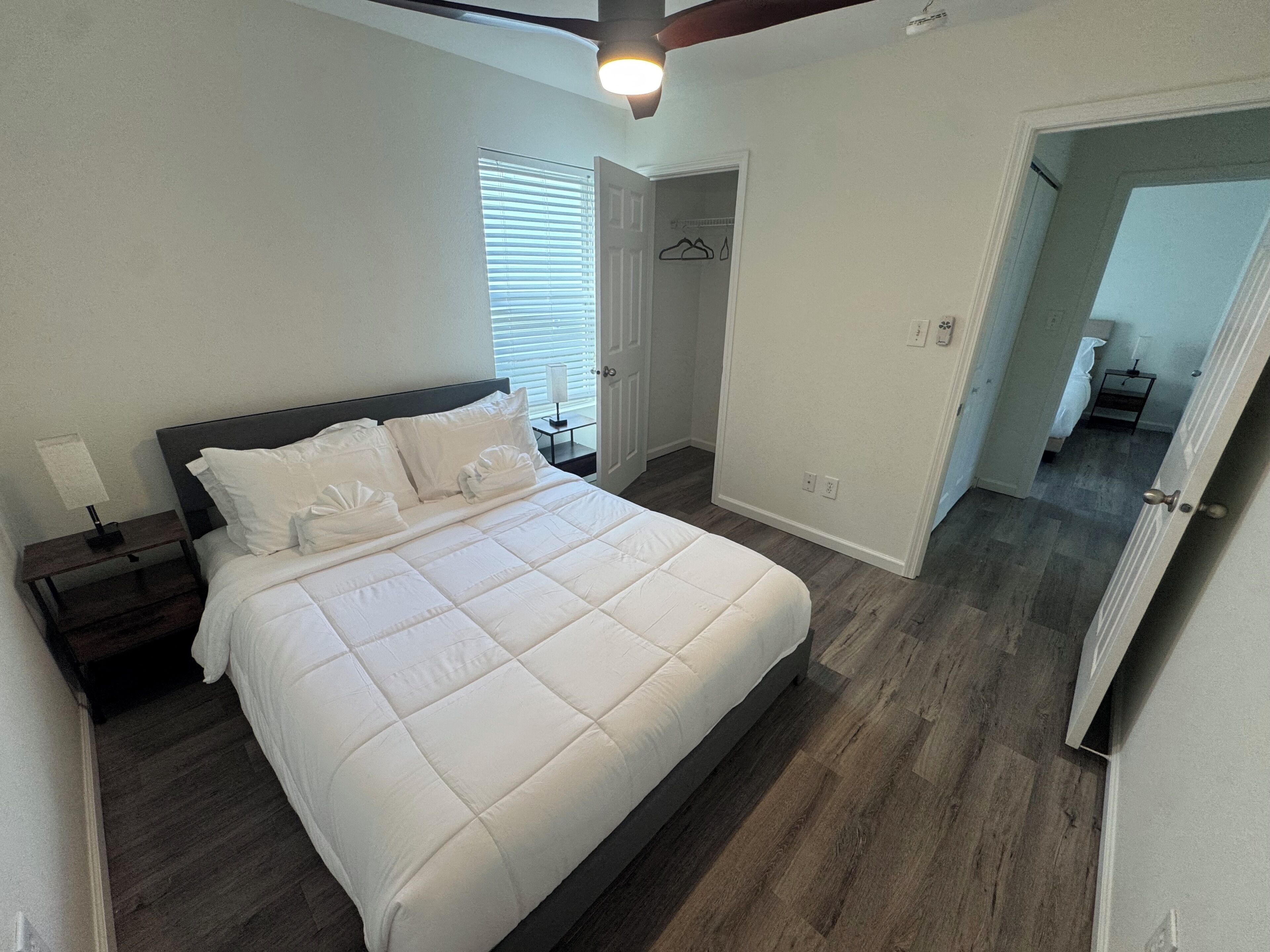 4 bedrooms, iron/ironing board, free WiFi, bed sheets