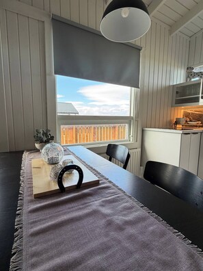 Cabin, 2 Bedrooms | Dining - Summer House Offers Breathtaking Views and Horses (Selfoss)