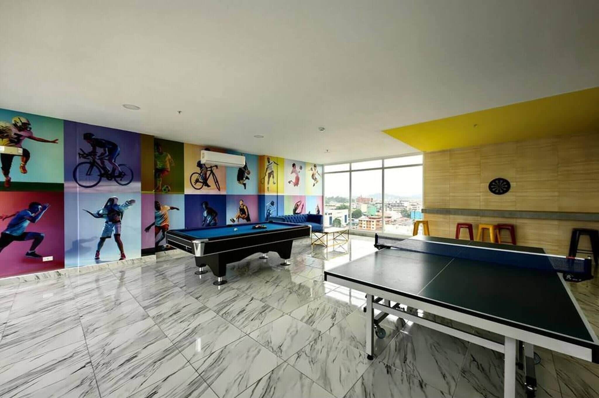 Dormitorio compartido, con acceso para personas discapacitadas, para fumadores | Sala de juegos