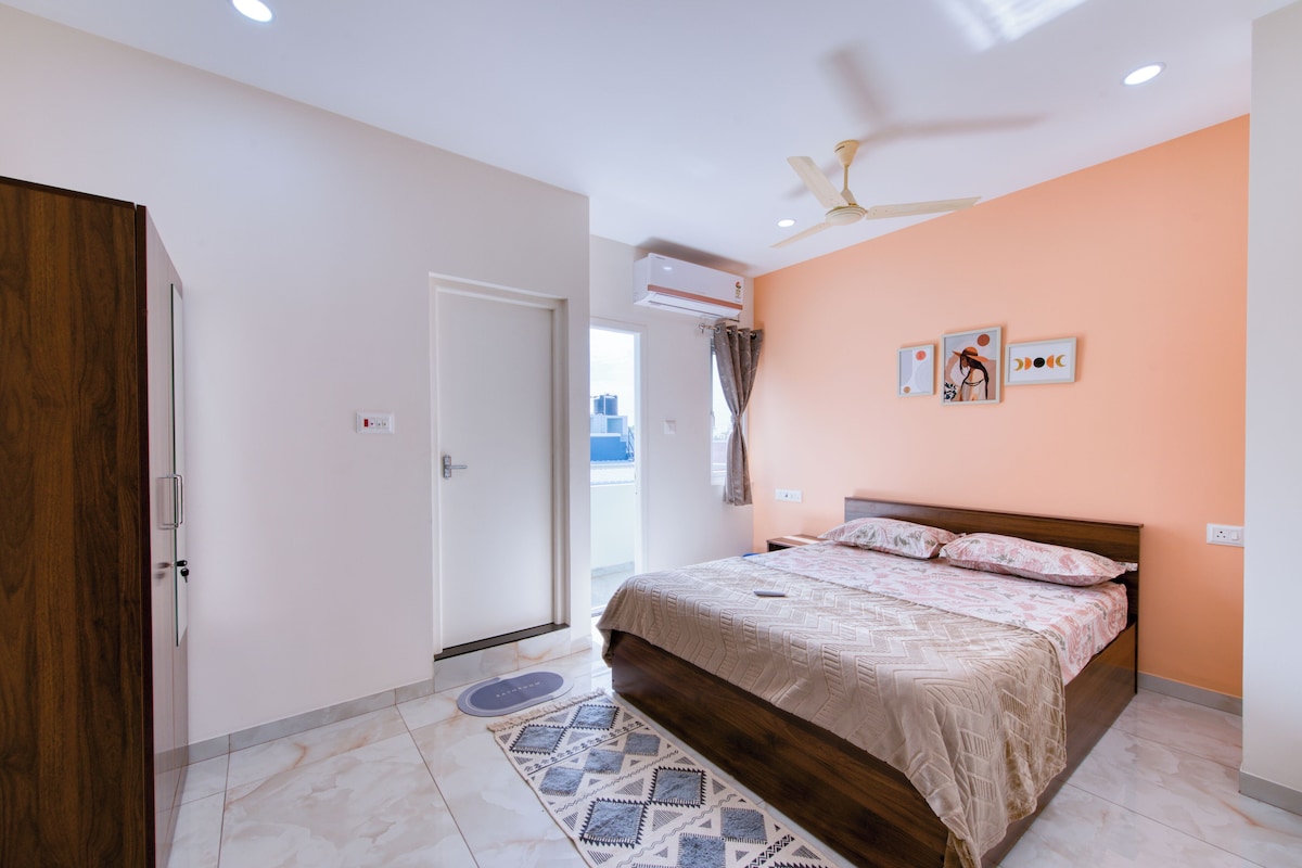 Departamento, 2 habitaciones, cocina | Sábanas de algodón egipcio y ropa de cama de alta calidad