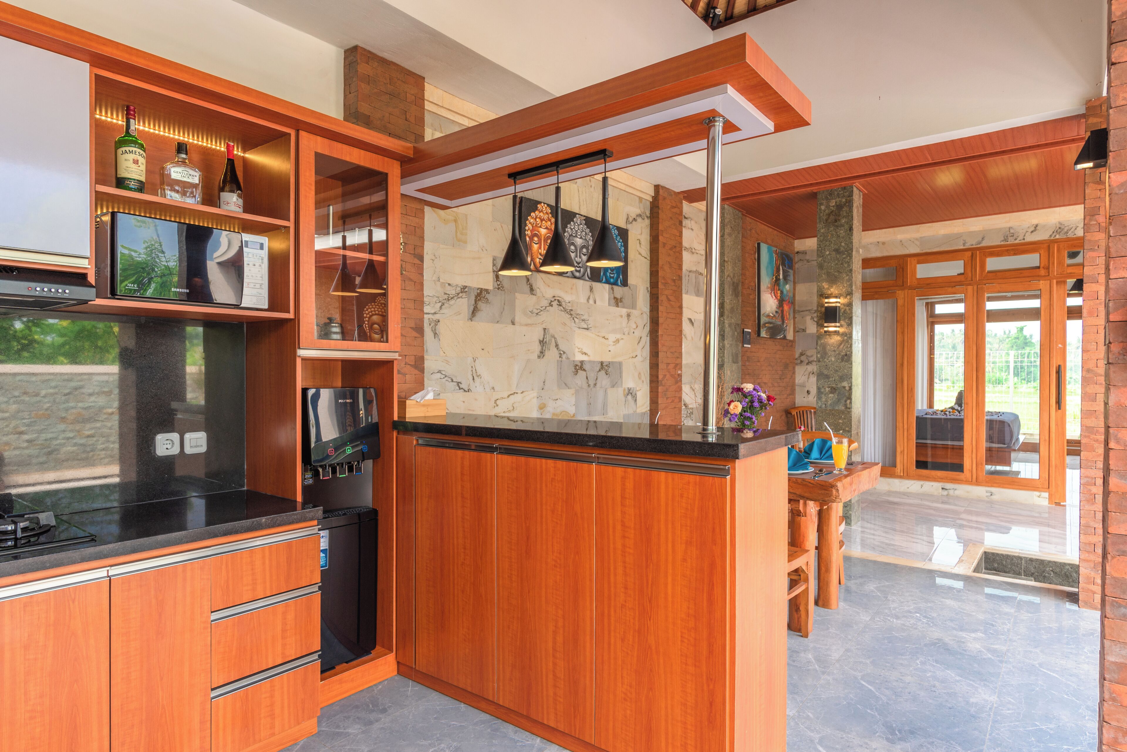 Fridge, stovetop, toaster, blender