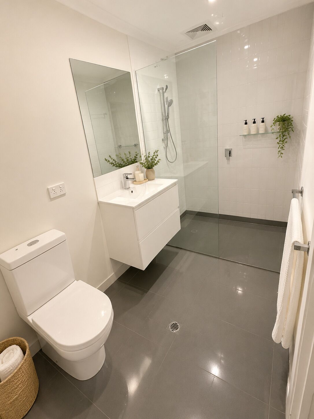 Towels, soap, toilet paper
