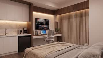 In-room safe, desk, laptop workspace, iron/ironing board (on request)