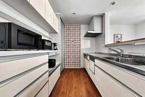 アパートメント | 専用キッチン | 冷蔵庫、電子レンジ、コンロ、食器洗い機
