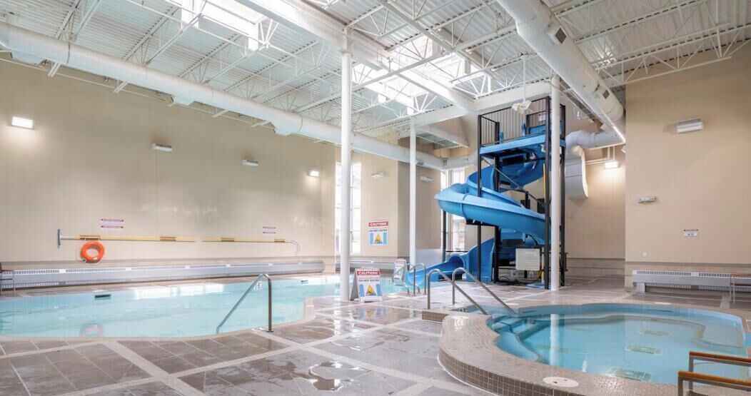 Indoor pool, a heated pool