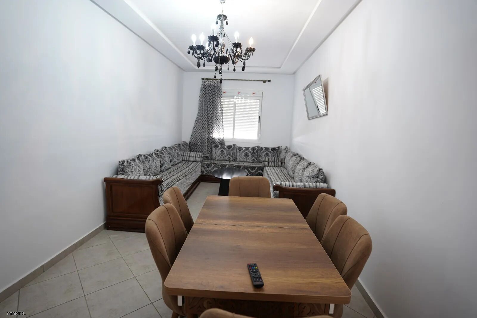 Apartamento, 2 habitaciones, balcón, vistas a la ciudad | Comedor