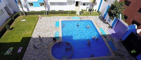 Lägenhet - 2 sovrum - balkong - utsikt mot poolen | Pool | Inomhuspool
