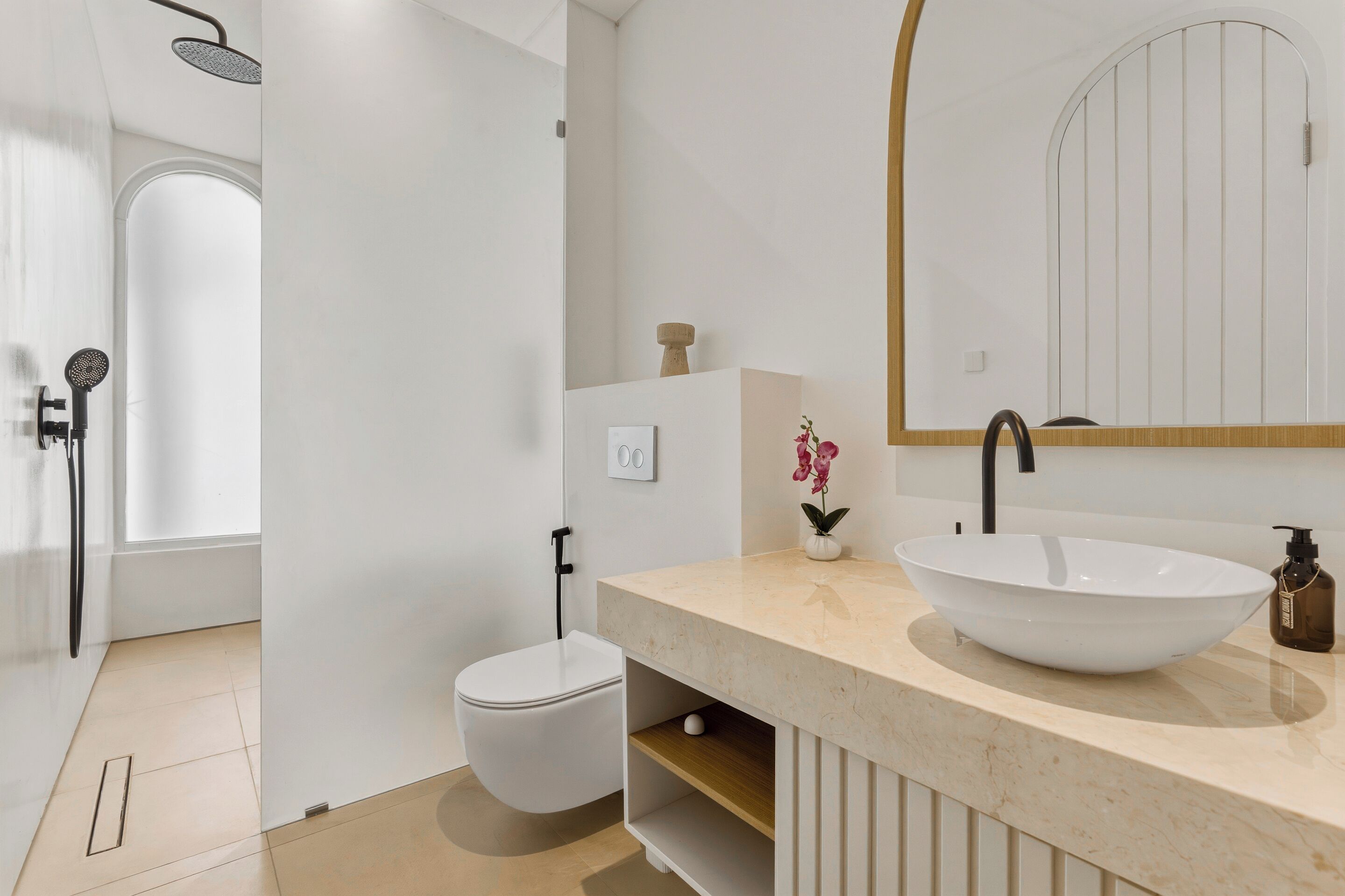Villa, 2 Bedrooms, Private Pool, Pool View | Bathroom | Separate tub and shower, rainfall showerhead, free toiletries