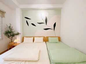 1 室のベッドルーム、アイロン / アイロン台、WiFi、ベッドシーツ