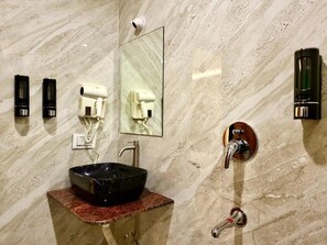 Comfort Suite | Bathroom | Combined shower/bathtub, free toiletries, towels, soap - The Havelock By EliteKeys (Indore)