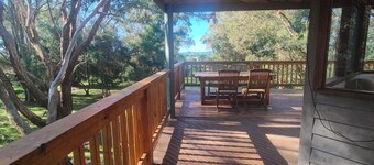 Wilson's Prom doorstep, glorious sea views, forested land, large elevated deck.