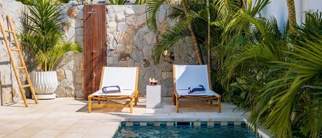 Villa Deluxe, 1 chambre, patio, vue piscine | Vue de la chambre
