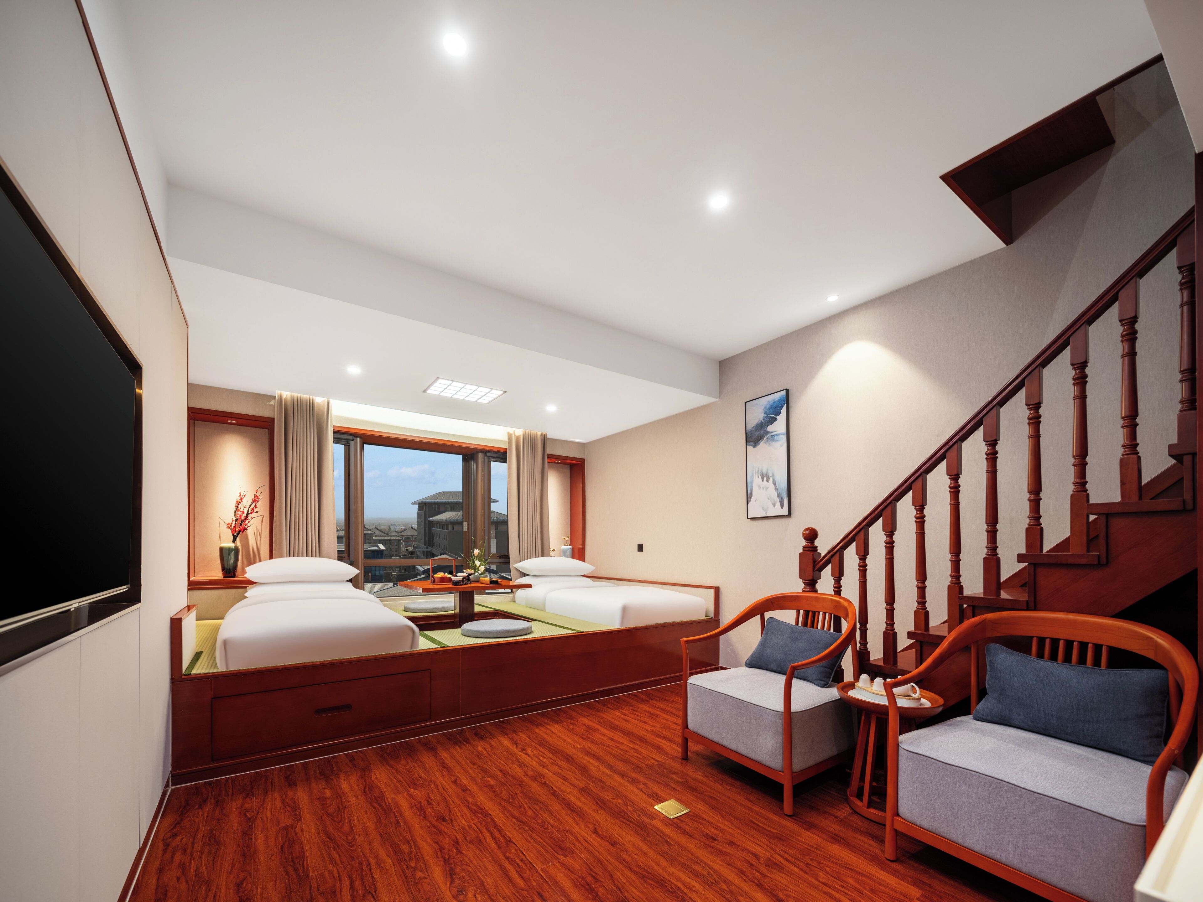 Triple Room | Down comforters, Select Comfort beds, minibar, desk