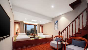 Triple Room | Down comforters, Select Comfort beds, minibar, desk
