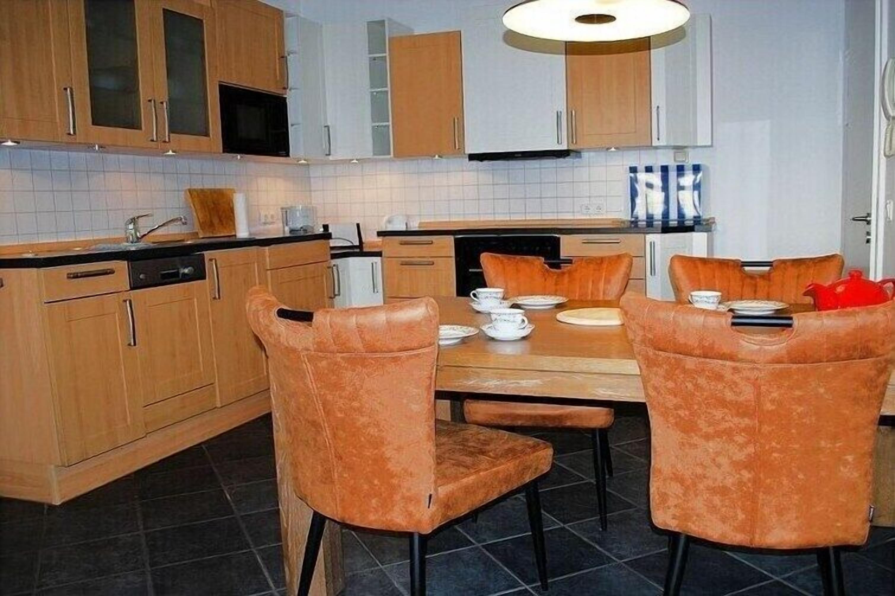 Microwave, oven, dishwasher, high chair