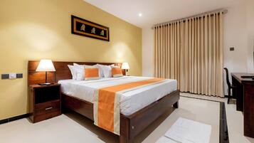 Grand Double Room, Garden View | In-room safe, desk, blackout drapes, iron/ironing board (on request)
