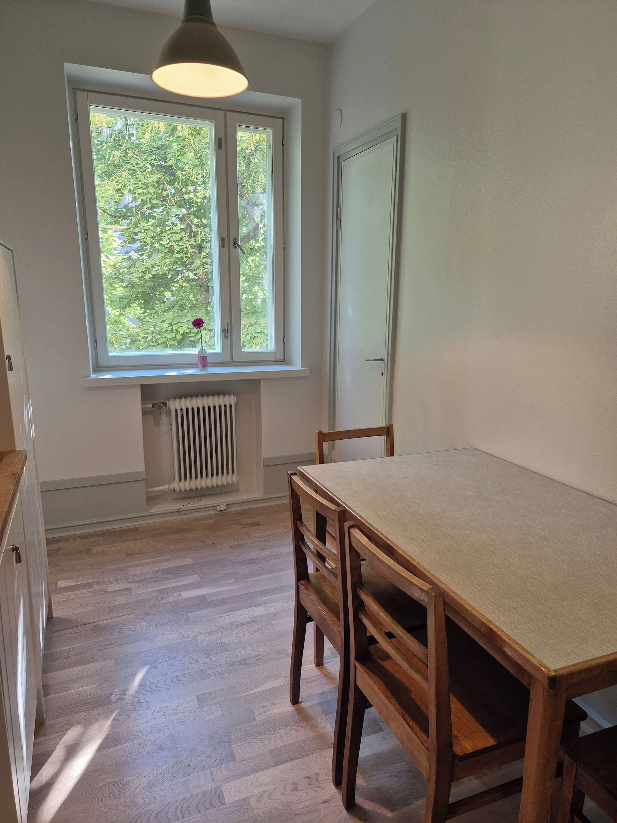 Huoneisto, 1 makuuhuone, patio | Ruokasali
